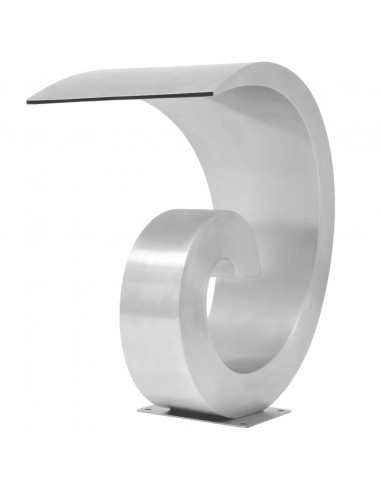 Fontana per Piscina in Acciaio Inossidabile 50x30x53 cm Argento