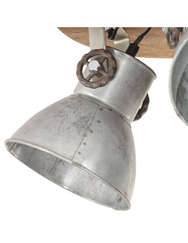 Lampada a Sospensione Industriale 25 W Argento 42x27cm E27