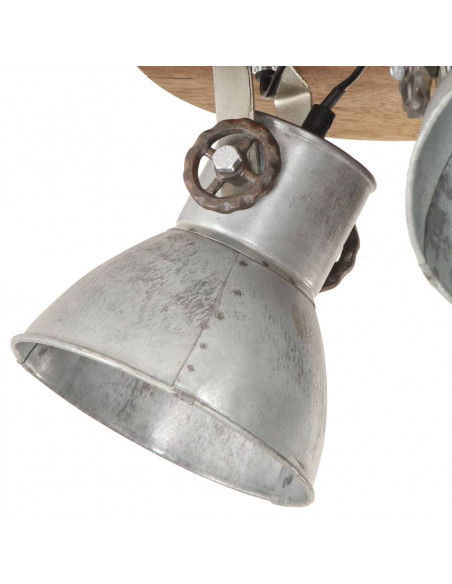 Lampada a Sospensione Industriale 25 W Argento 42x27cm E27