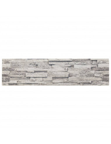 Pannelli Murali 3D 14 pz Grigio Chiaro 100x25 cm EPS