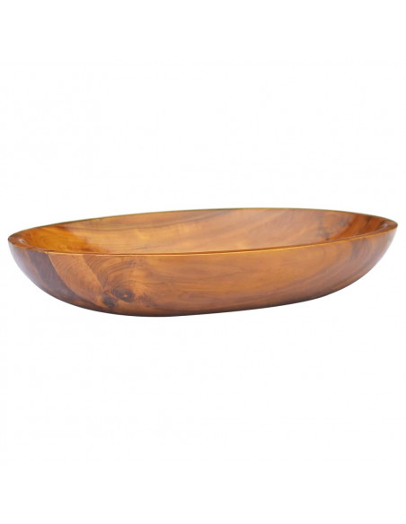 Lavabo in Legno Massello di Teak 60x40x10 cm