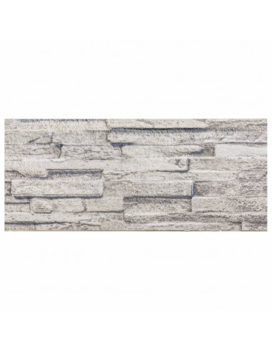 Pannelli Murali 3D 14 pz Grigio Chiaro 100x25 cm EPS