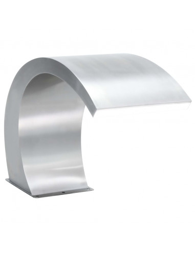 Fontana per Piscina con LED in Acciaio Inox 30x60x45 cm