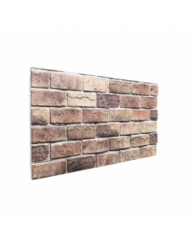 Pannelli Murali 3D 10 pz Marrone 100x50 cm EPS