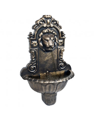 Fontana a Muro Design a Testa di Leone Bronzo