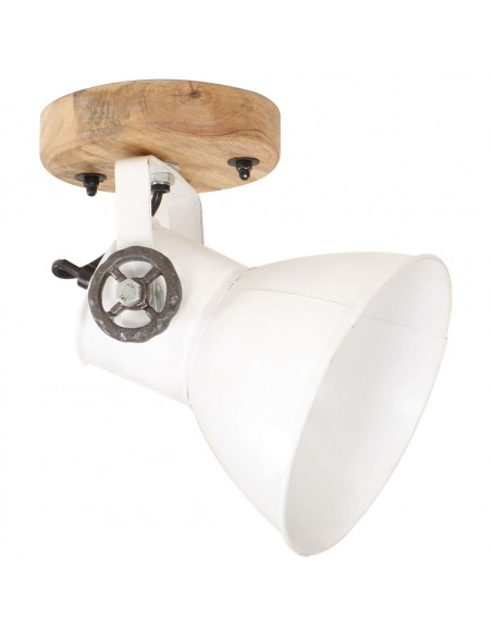 Lampade da Parete/Soffitto 2 pz Industriale Bianca 20x25 cm E27