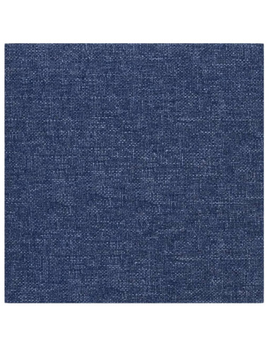 Pannelli Murali 12 pz Blu 30x30 cm in Tessuto 1,08 m²