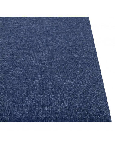 Pannelli Murali 12 pz Blu 30x30 cm in Tessuto 1,08 m²