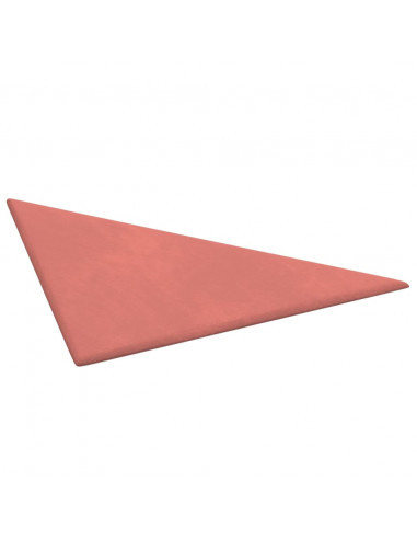Pannelli Murali 12 pz Rosa 30x30 cm Velluto 0,54 m²