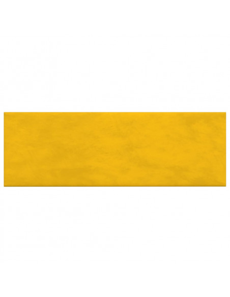 Pannelli Murali 12 pz Gialli 90x30 cm Velluto 3,24 m²