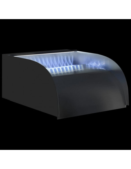 Cascata con LED 30x34x14 cm in Acciaio Inox 304