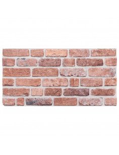 Pannelli Murali 3D 10 pz Rosso 100x50 cm EPS 2