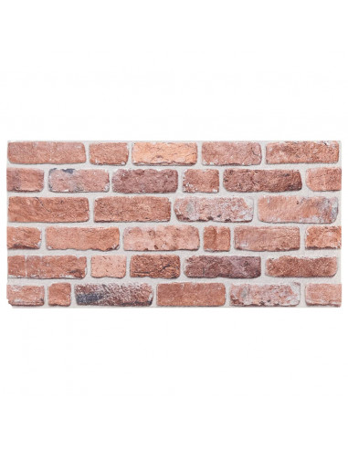 Pannelli Murali 3D 10 pz Rosso 100x50 cm EPS