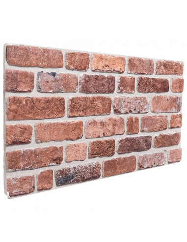 Pannelli Murali 3D 10 pz Rosso 100x50 cm EPS