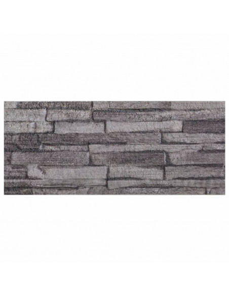 Pannelli Murali 3D 14 pz Antracite 100x25 cm EPS
