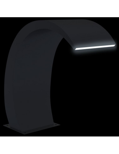 Fontana per Piscina con LED 22x60x70 cm in Acciaio Inox 304