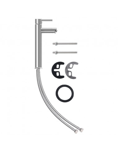 Lavandino Rubinetto e Piletta a Pressione Vetro Temperato Oro