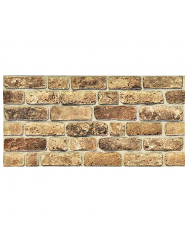 Pannelli Murali 3D con Design Mattoni Sabbia Scuro 11 pz EPS
