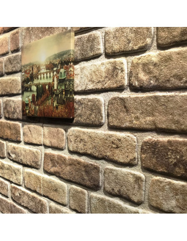 Pannelli Murali 3D con Design Mattoni Sabbia Scuro 11 pz EPS