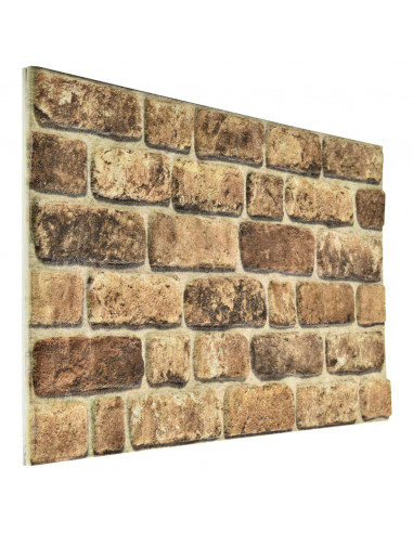 Pannelli Murali 3D con Design Mattoni Sabbia Scuro 11 pz EPS