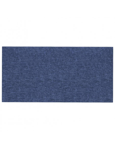 Pannelli Murali 12 pz Blu 60x30 cm in Tessuto 2,16 m²