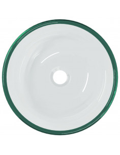 Lavandino in Vetro Temperato 35x12 cm Trasparente 2