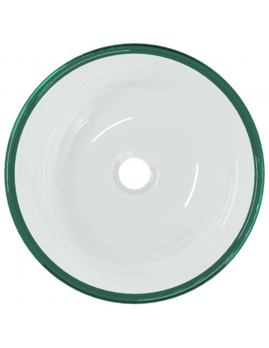 Lavandino in Vetro Temperato 35x12 cm Trasparente