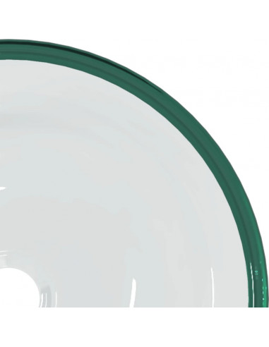 Lavandino in Vetro Temperato 35x12 cm Trasparente