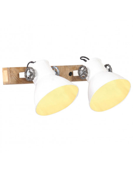 Lampada da Parete in Stile Industriale Bianca 45x25 cm E27
