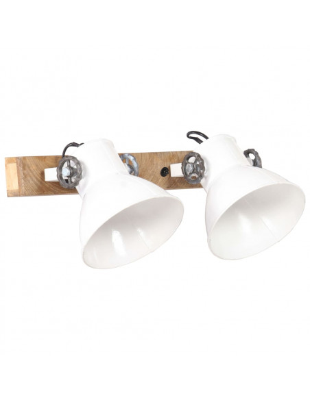 Lampada da Parete in Stile Industriale Bianca 45x25 cm E27