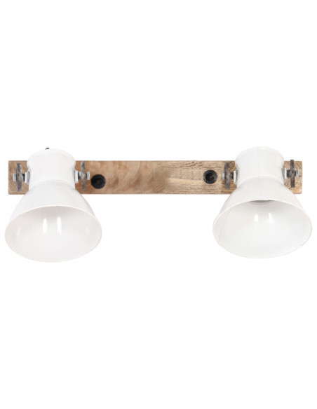 Lampada da Parete in Stile Industriale Bianca 45x25 cm E27