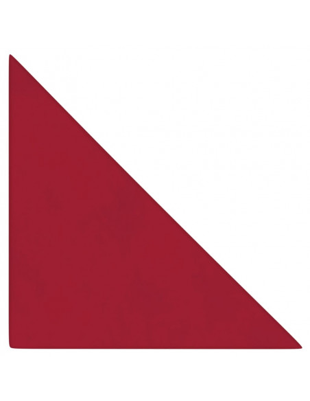 Pannelli Murali 12 pz Rosso Vino 30x30 cm Velluto 0,54 m²