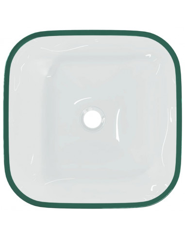 Lavandino in Vetro 42x42x14 cm Trasparente