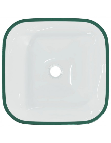 Lavandino in Vetro 42x42x14 cm Trasparente