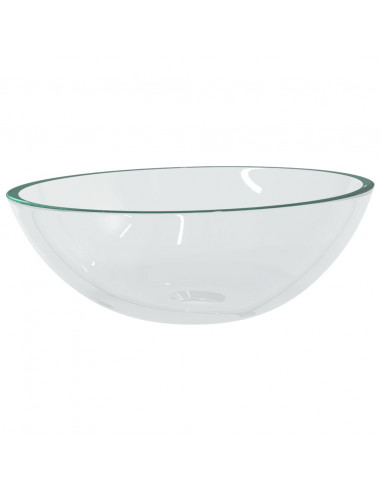 Lavandino in Vetro 50x37x14 cm Trasparente