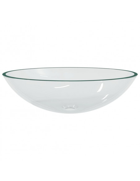Lavandino in Vetro 50x37x14 cm Trasparente