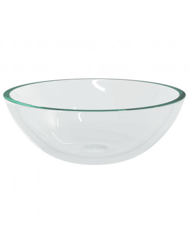 Lavandino in Vetro 50x37x14 cm Trasparente