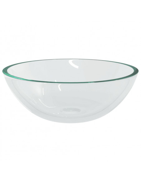 Lavandino in Vetro 50x37x14 cm Trasparente