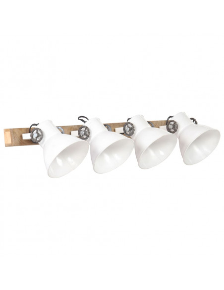 Lampada da Parete Stile Industriale Bianca 90x25 cm E27