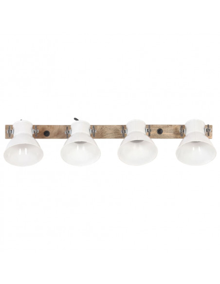 Lampada da Parete Stile Industriale Bianca 90x25 cm E27