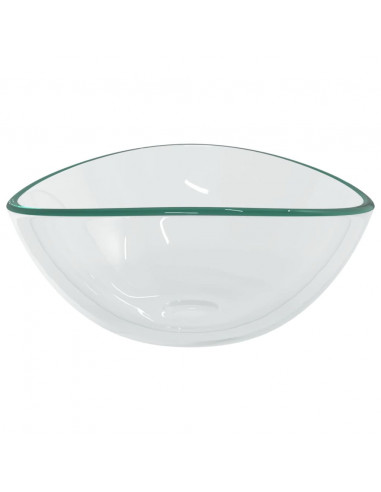 Lavandino in Vetro Temperato 54,5x35x15,5 cm Trasparente