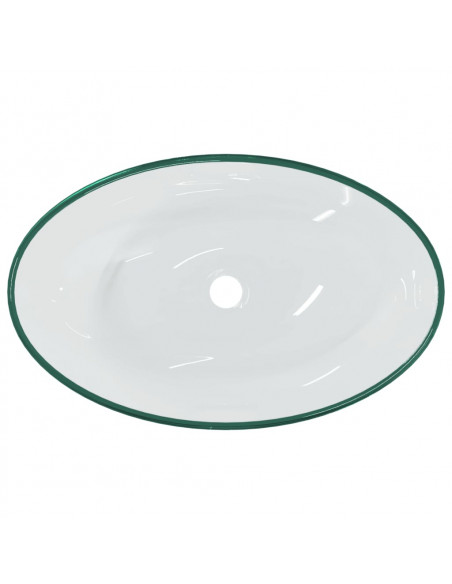 Lavandino in Vetro Temperato 54,5x35x15,5 cm Trasparente