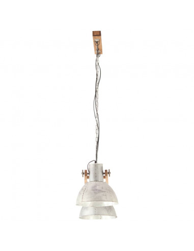 Lampada a Sospensione Industriale 25 W Argento 109 cm E27
