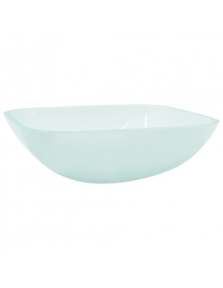 Lavandino in Vetro 42x42x14 cm Smerigliato