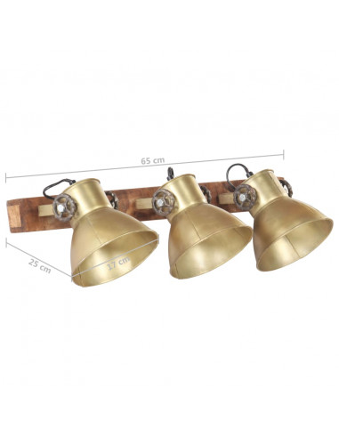 Lampada da Parete Stile Industriale Ottone 65x25 cm E27