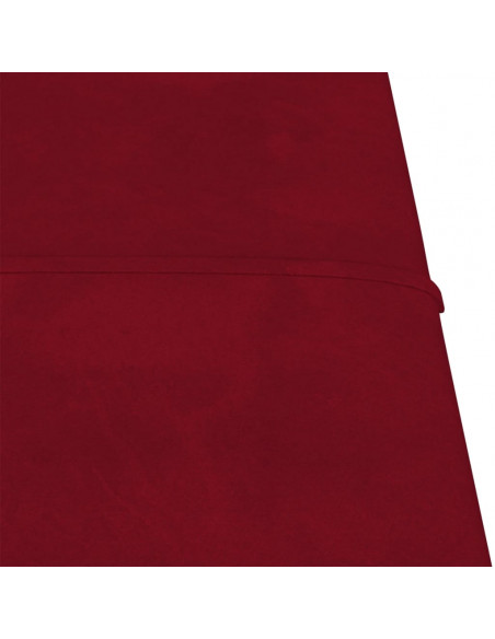 Pannelli Murali 12 pz Rosso Vino 60x15 cm Velluto 1,08 m²