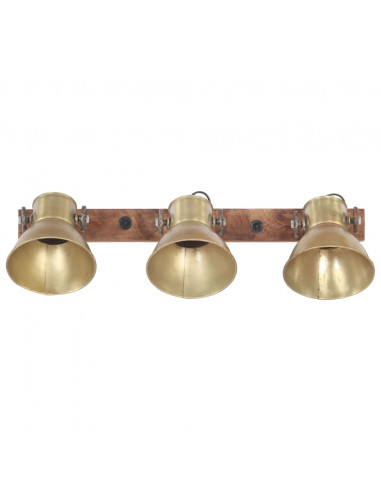 Lampada da Parete Stile Industriale Ottone 65x25 cm E27
