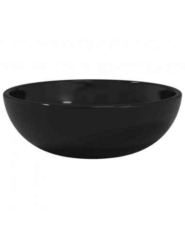 Lavandino in Vetro Temperato 35x12 cm Nero