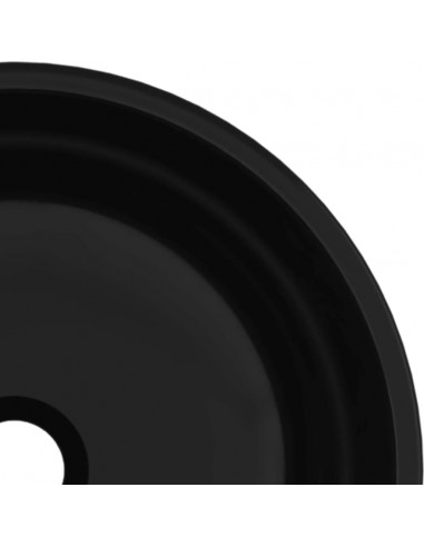 Lavandino in Vetro Temperato 35x12 cm Nero