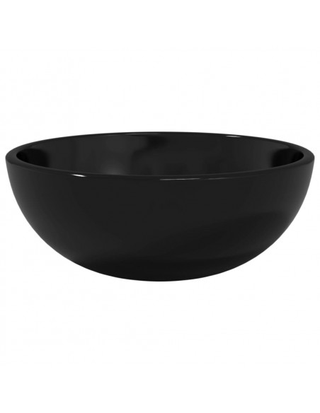 Lavandino in Vetro Temperato 30x12 cm Nero